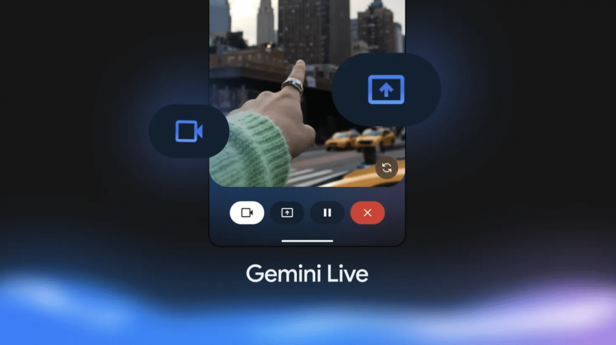 Android و iPhones: Gemini Live با دوربین و انتشار صفحه نمایش توزیع می شود